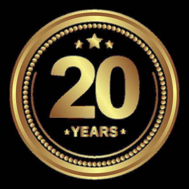 20 years in business